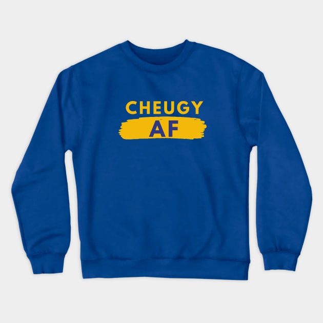 Cheugy AF - Millennial Gen Z Fashion Crewneck Sweatshirt by RecoveryTees